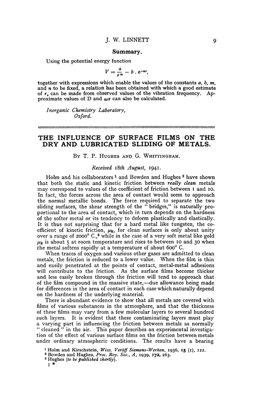 The influence of surface films on the dry and lubricated sliding of metals
