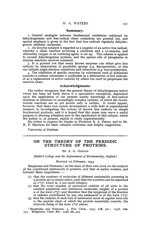 On the theory of the periodic structure of proteins