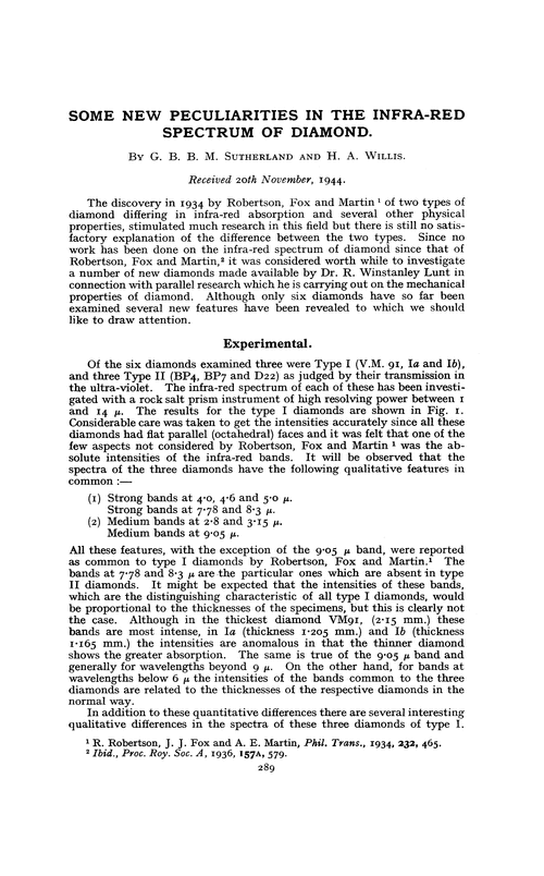 Some new peculiarities in the infra-red spectrum of diamond