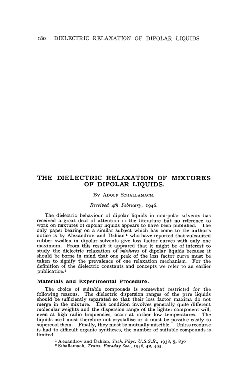 The dielectric relaxation of mixtures of dipolar liquids