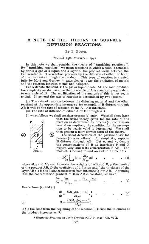 A note on the theory of surface diffusion reactions