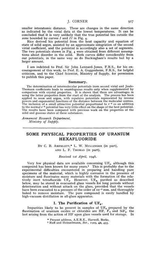 Some physical properties of uranium hexafluoride