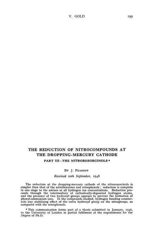 The reduction of nitrocompounds at the dropping-mercury cathode. Part III—the nitroresorcinols