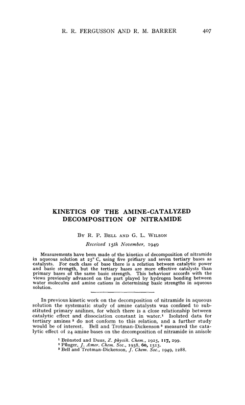 Kinetics of the amine-catalyzed decomposition of nitramide