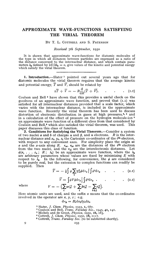 Approximate wave-functions satisfying the virial theorem