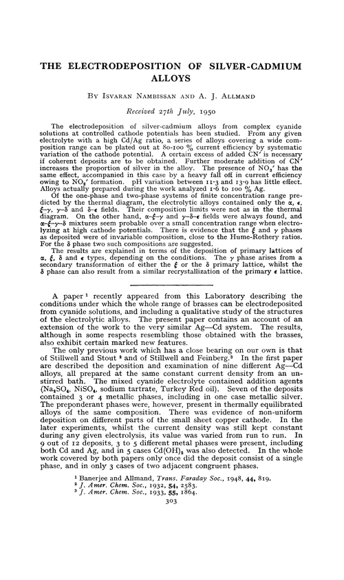 The electrodeposition of silver-cadmium alloys