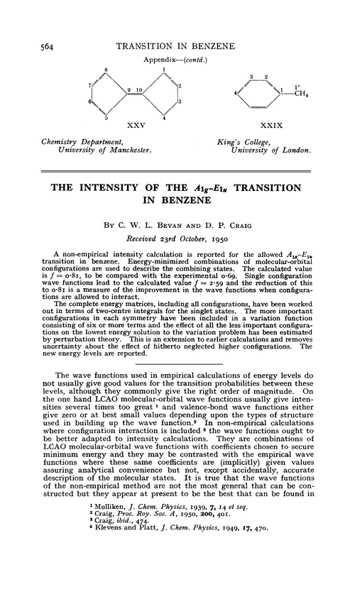 The intensity of the A1-E1 transition in benzene