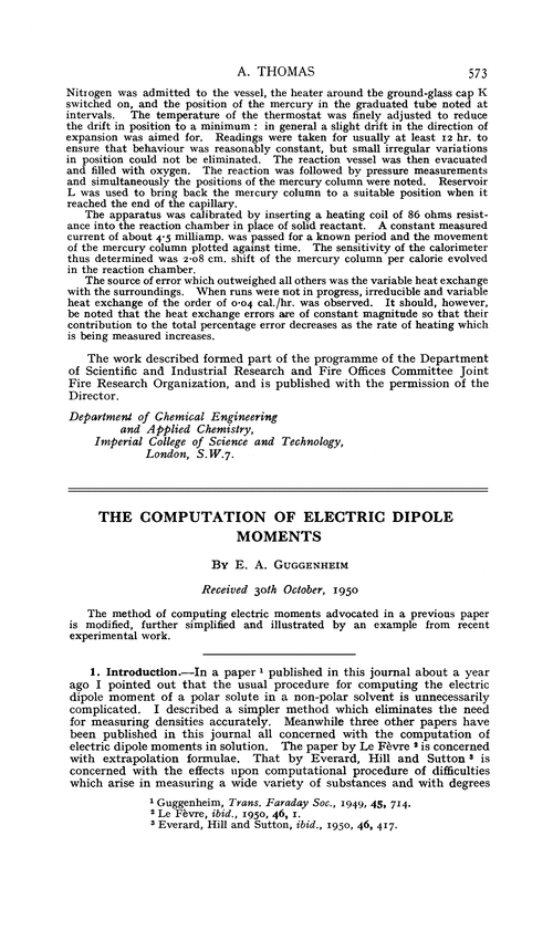 The computation of electric dipole moments