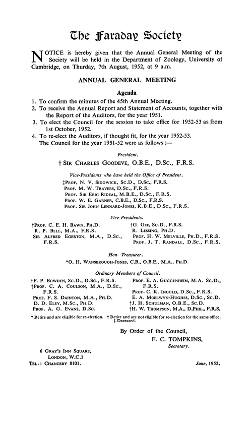 The Faraday Society