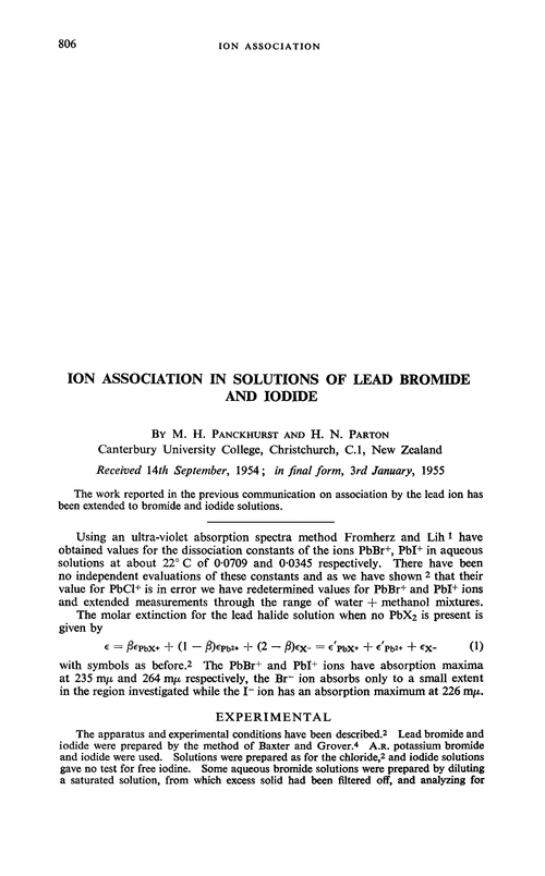 Ion association in solutions of lead bromide and iodide