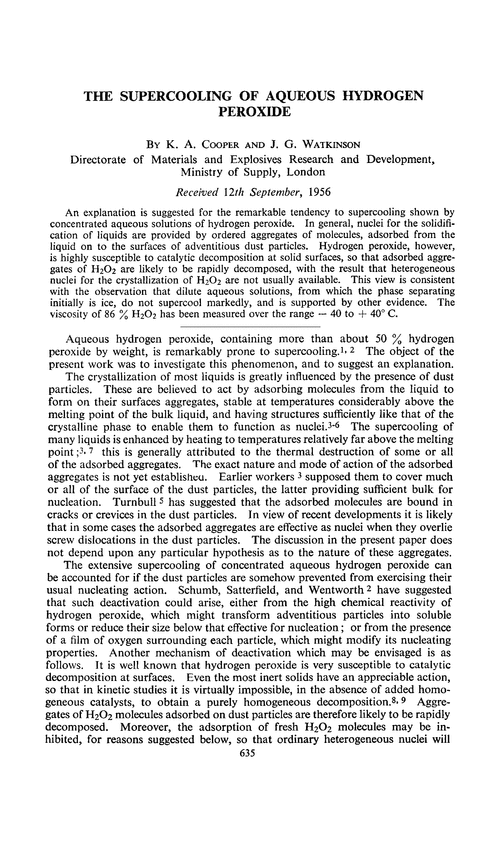 The supercooling of aqueous hydrogen peroxide