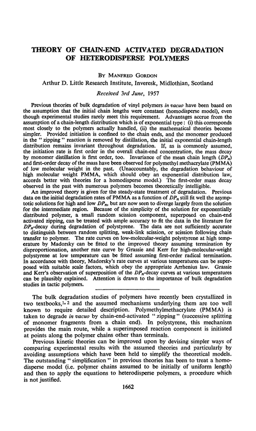 Theory of chain-end activated degradation of heterodisperse polymers
