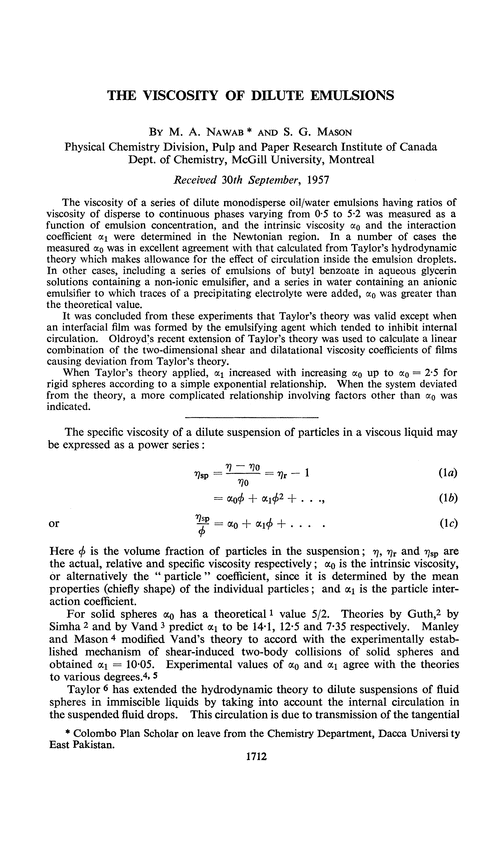 The viscosity of dilute emulsions