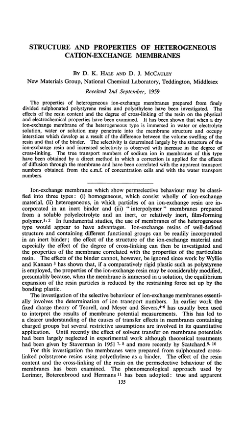 Structure and properties of heterogeneous cation-exchange membranes