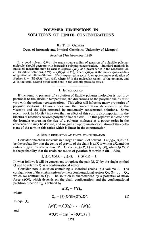 Polymer dimensions in solutions of finite concentrations