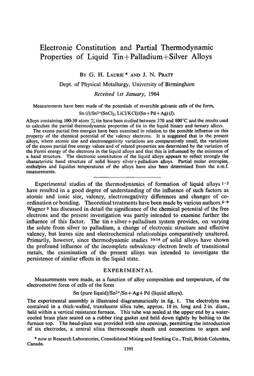Electronic constitution and partial thermodynamic properties of liquid tin + palladium + silver alloys