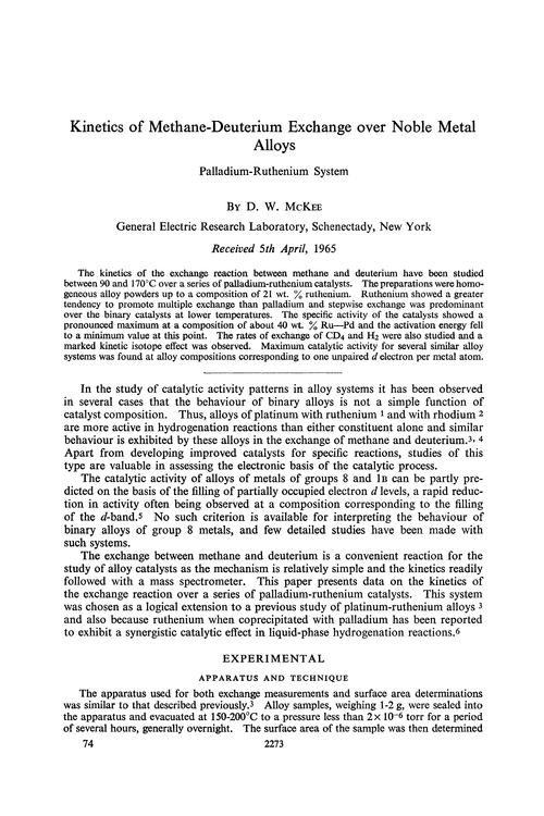 Kinetics of methane-deuterium exchange over noble metal alloys. Palladium-ruthenium system