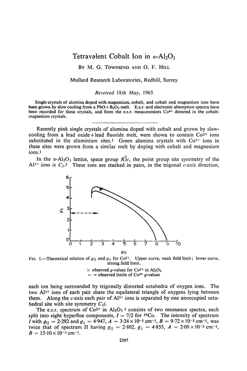 Tetravalent cobalt ion in α-Al2O3
