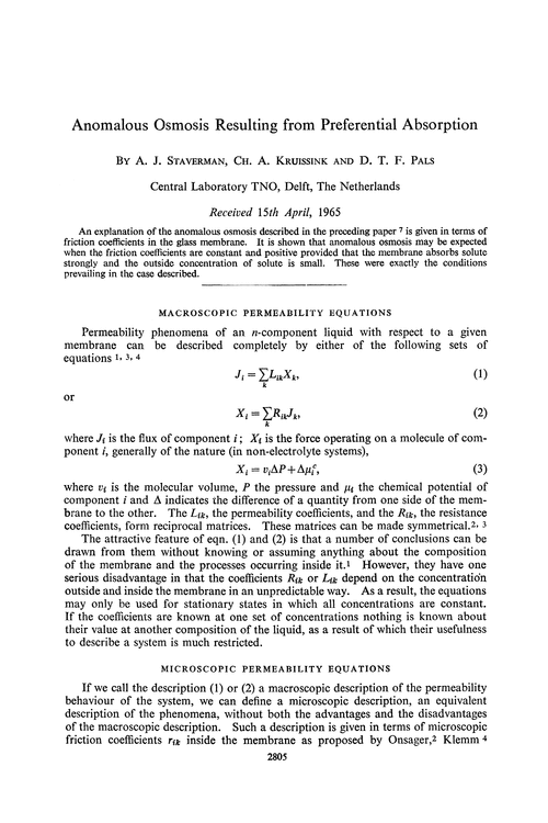 Anomalous osmosis resulting from preferential absorption