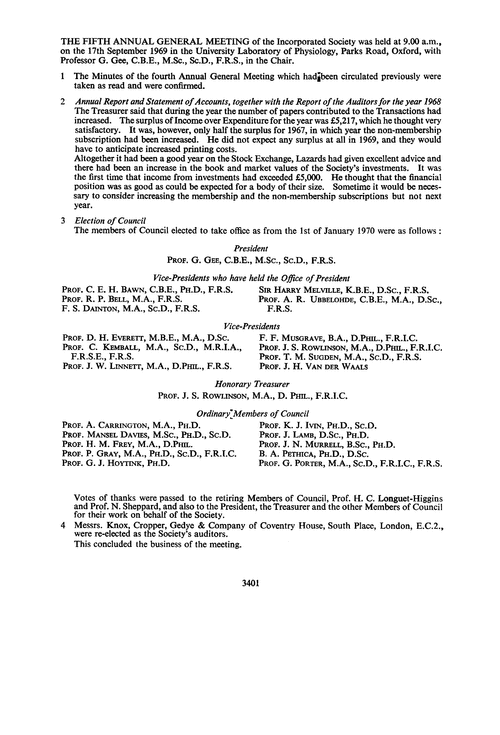 The Fifth Annual General Meeting