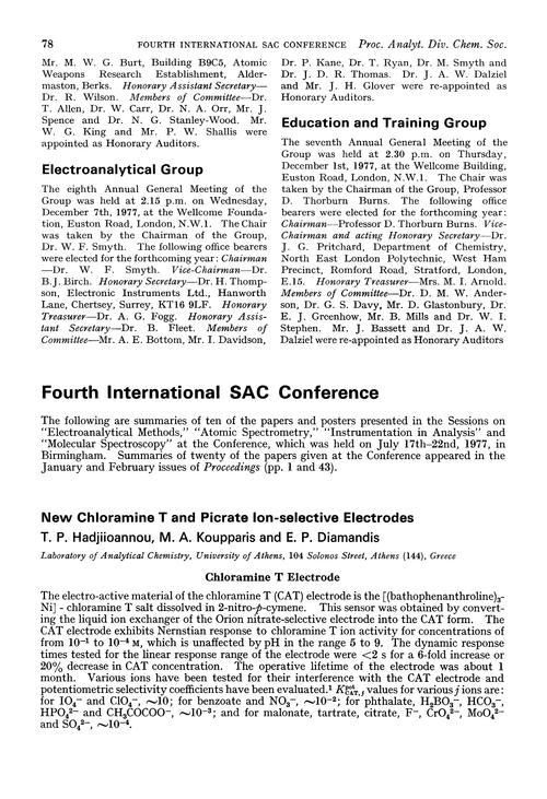 Fourth International SAC Conference
