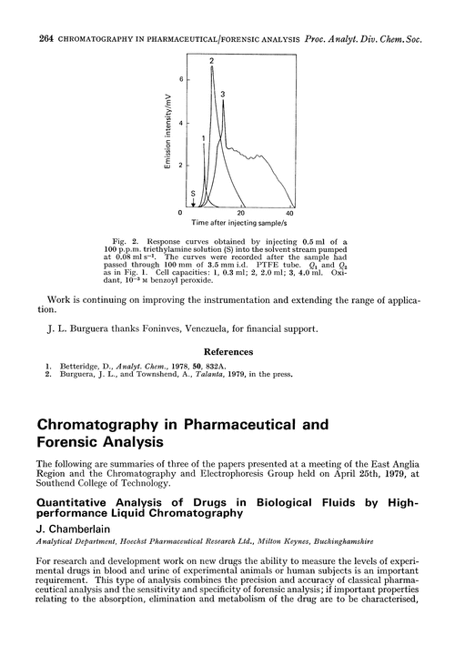 Chromatography in pharmaceutical and forensic analysis