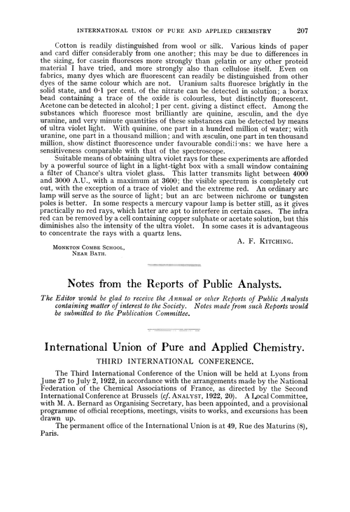 International Union of Pure and Applied Chemistry