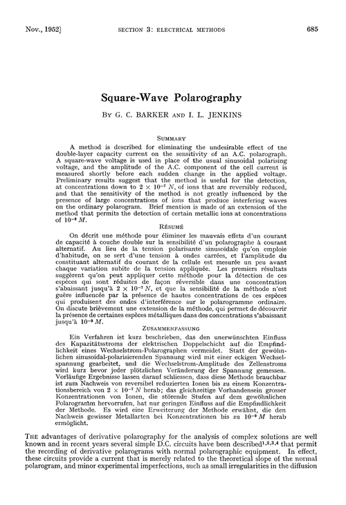 Square-wave polarography