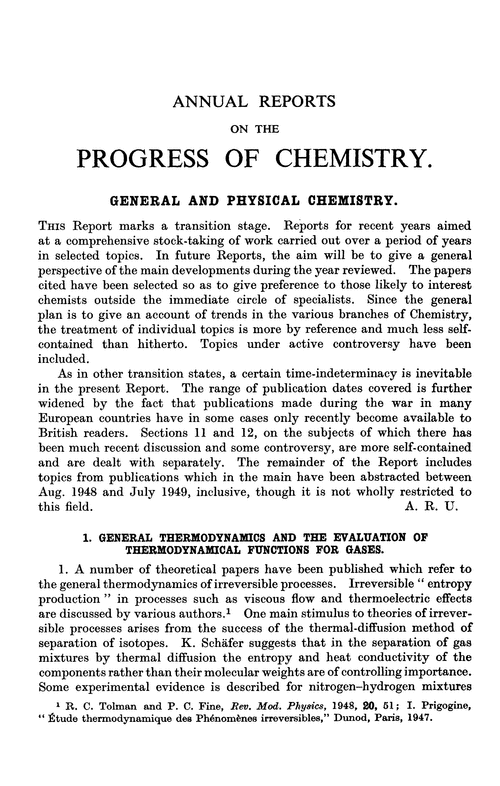 General and physical chemistry