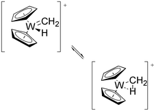 Graphical abstract: Hydrogen shifts in [W(η-C5H5)2(CH3)]+; a density functional study