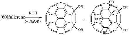 Graphical abstract: Formation and characterisation of alkoxy derivatives of [60]fullerene