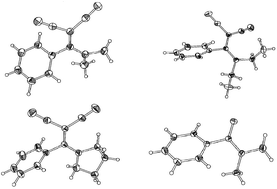 Graphical abstract: The analogy between C [[double bond, length as m-dash]] O and C(CN)2. Part 2.1 Structural properties of N,N-dialkylaminobenzamides and the analogously substituted 2-(phenylmethylene)propanedinitriles