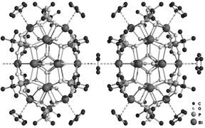Graphical abstract: The first bismuth phosphonate cluster. X-Ray single crystal structure of [(ButPO3)10(ButPO3H)2Bi14O10·3C6H6·4H2O]