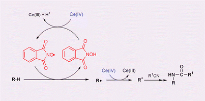 Graphical abstract: First Ritter-type reaction of alkylbenzenes using N-hydroxyphthalimide as a key catalyst