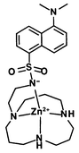 Graphical abstract: Synthesis and characterization of the zinc(ii)-fluorophore, 5-dimethylaminonaphthalene-1-sulfonic acid [2-(1,5,9-triazacyclododec-1-yl)ethyl]amide and its zinc(ii) complex