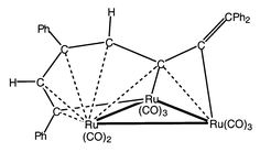 Graphical abstract: Some reactions of allenylidene-ruthenium cluster carbonyls with alkynes