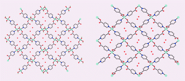 Graphical abstract: Physical stability vs. chemical lability in microporous metal coordination polymers: a comparison of [Cu(OH)(INA)]n and [Cu(INA)2]n: INA = 1,4-(NC5H4CO2)