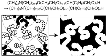Graphical abstract: Dimethylamino- and trimethylammonium-tipped oxyethylene–oxybutylene diblock copolymers and their use as structure-directing agents in the preparation of mesoporous silica
