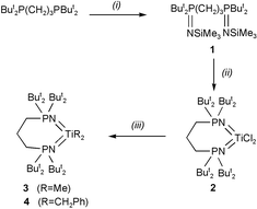 Graphical abstract: Ansa-di(phosphaneiminato)titanium chelates: novel isolobal analogues of ansa-titanocene derivatives