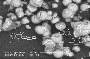 Graphical abstract: A new photo-functional material constituted by a spirooxazine supported on a zirconium diphosphonate fluoride