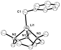 Graphical abstract: Reactions of N,N′,N″-trimethyl-1,4,7-triazacyclononane with butyllithium reagents