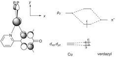 Graphical abstract: Spin distribution in copper(i) phosphine complexes of verdazyl radicals