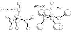 Graphical abstract: The structures of borane carbonyl compounds B4X6CO (X = F, Cl, Br and I) by gas-phase electron diffraction and ab initio calculations