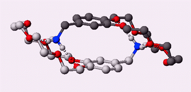 Graphical abstract: Stable supramolecular dimer of self-complementary benzo-18-crown-6 with a pendant protonated amino arm