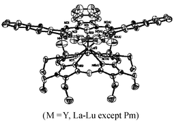 Graphical abstract: Structural studies of the whole series of lanthanide double-decker compounds with mixed 2,3-naphthalocyaninato and octaethylporphyrinato ligands
