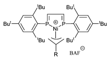 Graphical abstract: New thermally stable cationic η3-allyl(1,4-diphospha-(1,3)-butadiene)nickel complexes for ethylene polymerization