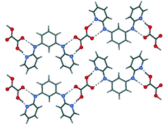 Graphical abstract: Creation of hydrogen bonded 1D networks by co-crystallization of N,N′-bis(2-pyridyl)aryldiamines with dicarboxylic acids