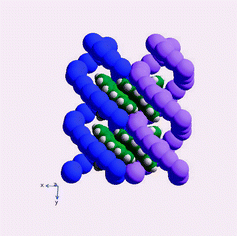 Graphical abstract: Construction of the first cross-linked double helical polyiodide