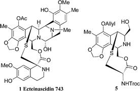Graphical abstract: Synthetic studies on ecteinascidin 743: rapid access to the fully functionalized tetrahydroisoquinoline with a bridged 10-membered sulfur containing macrocycle
