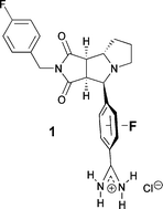 Graphical abstract: A fluorine scan of the phenylamidinium needle of tricyclic thrombin inhibitors: effects of fluorine substitution on pKa and binding affinity and evidence for intermolecular C–F⋯CN interactions